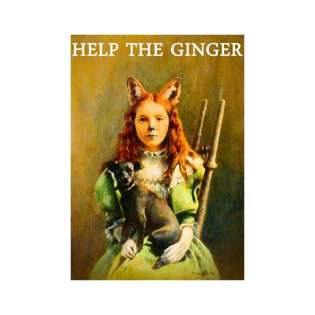 HELP THE GINGER Vintage Victorian Fox Girl by mictomart