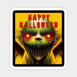 Halloween Pumpkin Monster Comic Book Art Magnet