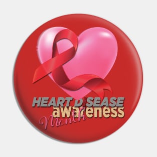 Heart disease awareness month Pin