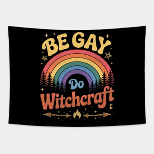 Rainbow Gay Lesbian Bisexual Witch Be Gay Do Witchcraft Tapestry