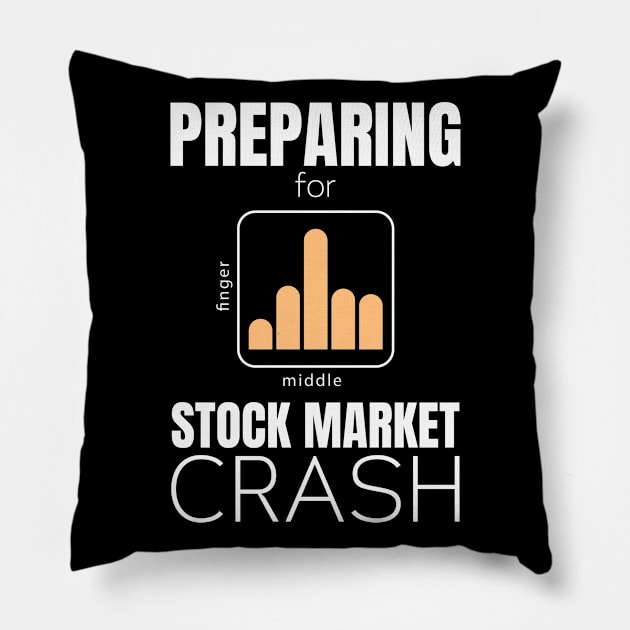 President Preparing for Stock Market Crash Pillow by sheepmerch