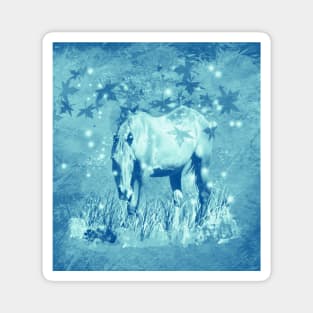 Horse in faerie lights Magnet