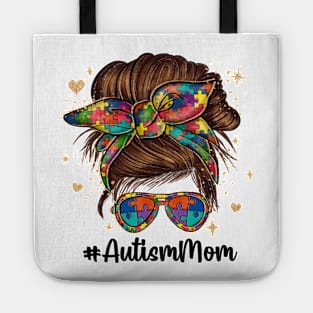 Messy Bun Autism Mom Tote