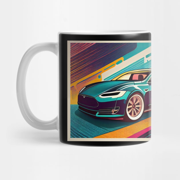 Tesla Model X Ceramic Mugs