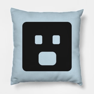 fear emoji with minimal art style Pillow