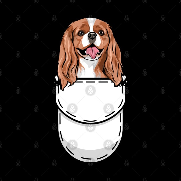 Funny Cavalier King Charles Spaniel Pocket Dog by Pet My Dog