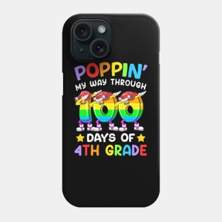 My Way Through 100 Days Of 4Th Grade School Pop It Phone Case