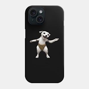 dog dacing belly Phone Case