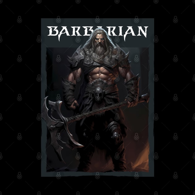 Savage Steel: Barbarian Warrior with Mighty Axe. Diablo by MaxDeSanje 