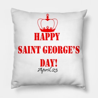 Happy George's Day Pillow