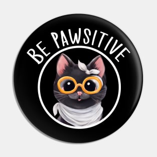 Stay Pawsitive Shirt, Be Pawsitive Shirt, Cat Positivity Shirt, Sarcastic Cat Shirt, cute paw t-shirt, Pawsitive Catitude, Funny Cat Lady Gift, Cat Mom Shirt Gift, Nerd Cat Shirt, Funny Nerdy Cat, Cute Nerd Cat Shirt, Cute Nerd Shirt, Cat Owner Gift Tee Pin