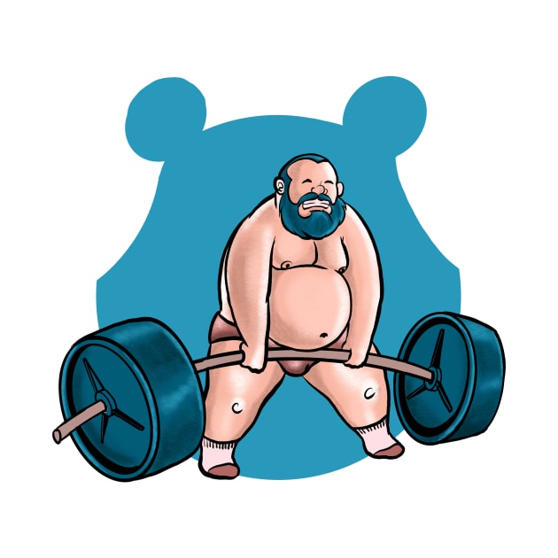 Deadlift Bear by MagentaBear