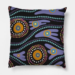 harmonious aboriginal pattern Pillow