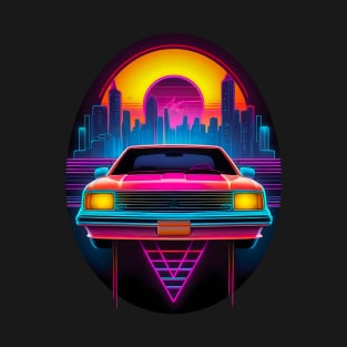 Neon Retro Car T-Shirt