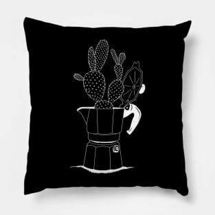 Cactus in Moka Pot 🌵 Pillow