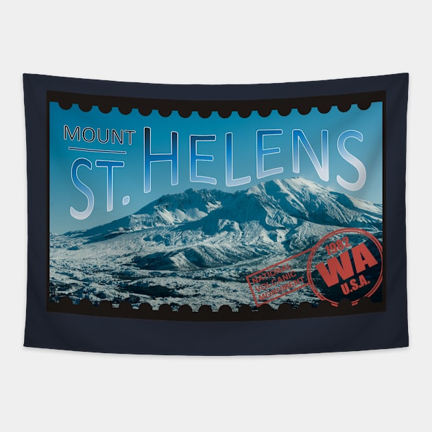 St Helens Stamp Tapestry by Northofthepines