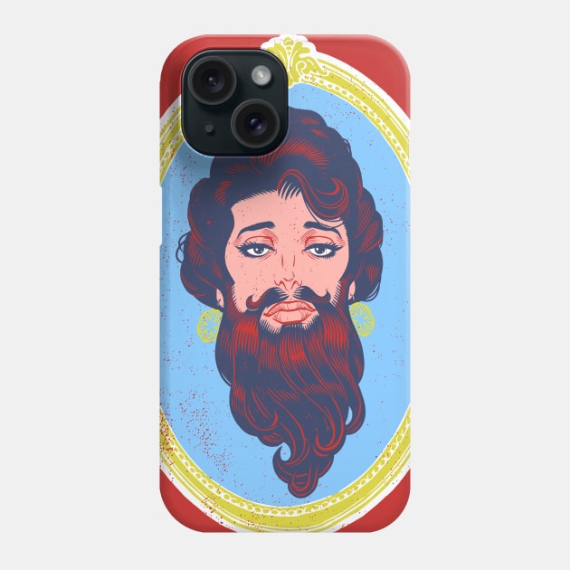 Beardadette Phone Case by ProfessorBrandon