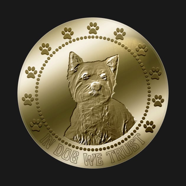 West Highland White Terrier aka Westie Coin by JollyMarten