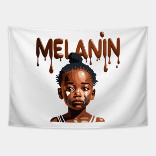 Melanin Drippin' Afrocentric Tapestry