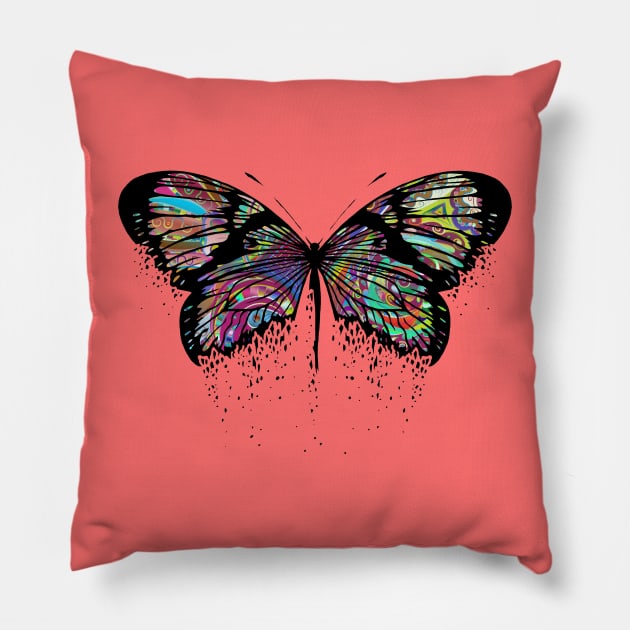 A DH Butterfly Trip Pillow by Dark Histories