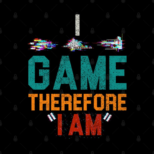 I Game Therefore I Am by NoBreathJustArt