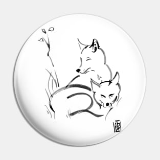 fox family Pin