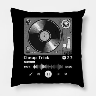 Cheap Trick ~ Vintage Turntable Music Pillow
