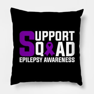 Epilepsy Awareness Support Squad Pillow