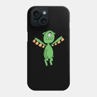 Cute Green Flying Monster Phone Case