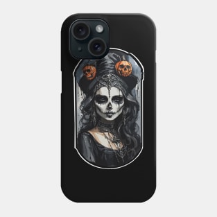 Beautiful Dark Goth Halloween Queen Phone Case