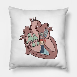 Abstract anatomical heart Pillow