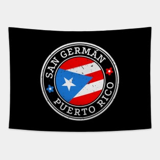 San Germán Puerto Rico Puerto Rican Pride Flag Tapestry