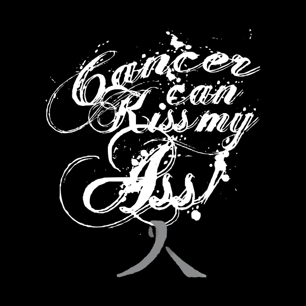 Cancer Can Kiss My Ass! Brain (Gray Ribbon) by Adam Ahl