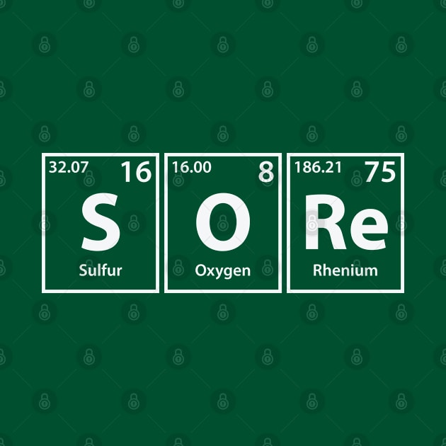 Sore (S-O-Re) Periodic Elements Spelling by cerebrands