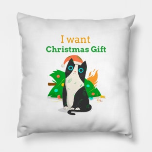 I Want Christmas Gift - Cat Lovers Pillow