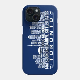 Toronto Hockey Team All Time Legends, Toronto City Skyline Phone Case