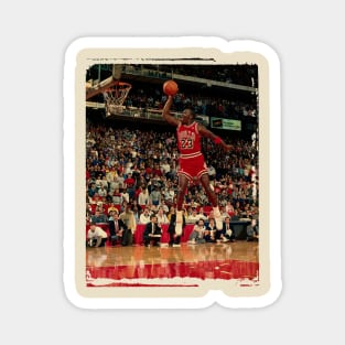 michael jordan dunk vINTAGE Magnet