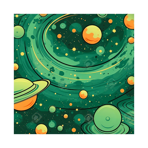 Green Galaxy by Shirt-Island