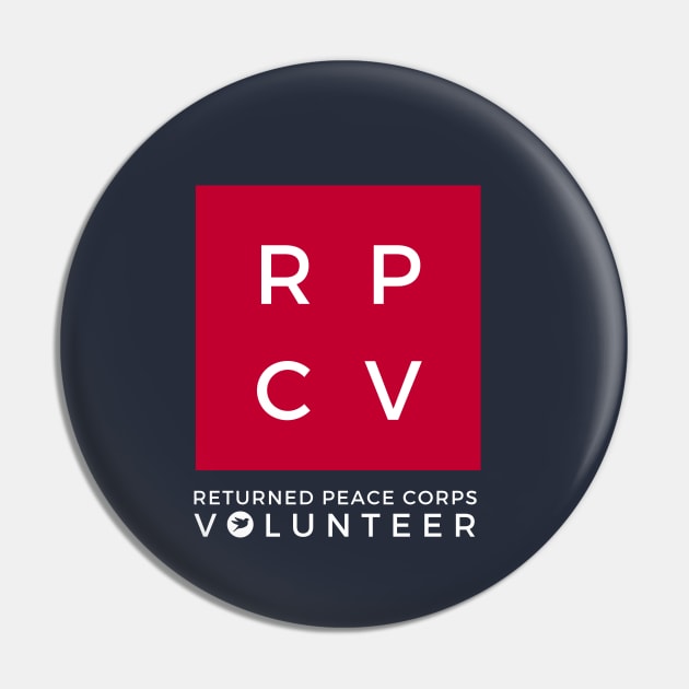 RPCVs - Returned Peace Corps Volunteer Pin by e s p y