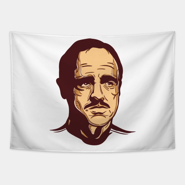 Don Vito Corleone Tapestry by difrats