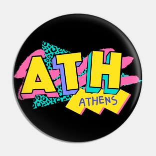 Athens, Greece Retro 90s Logo Pin