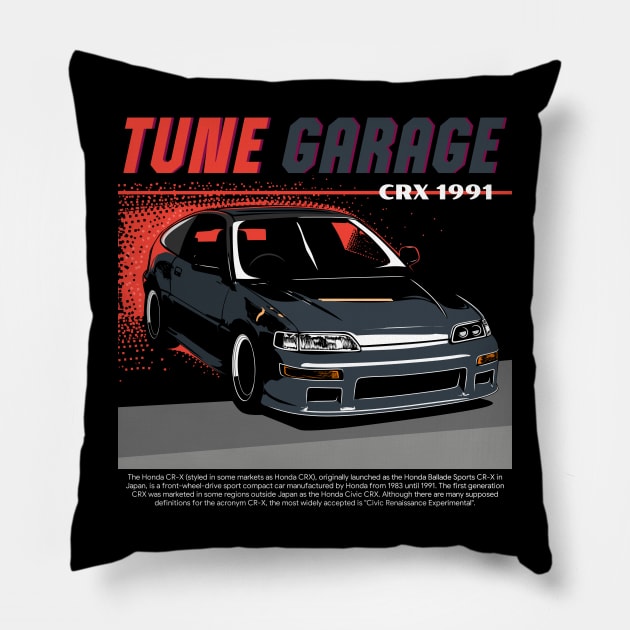 Hondaa CRX Pillow by Rezall Revolution