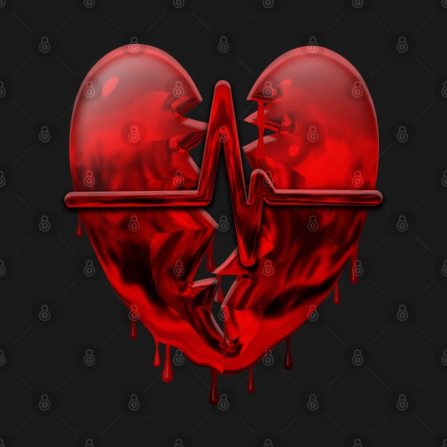 Broken Heart Bleeding Heart Heart Beat Heart Pulse by NeavesPhoto
