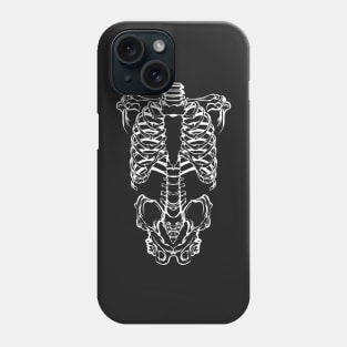 Skeleton Body (white Print) Phone Case