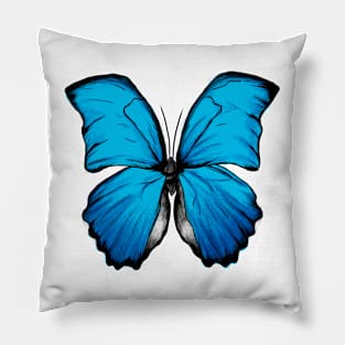 Butterflies Blue 1 Pillow