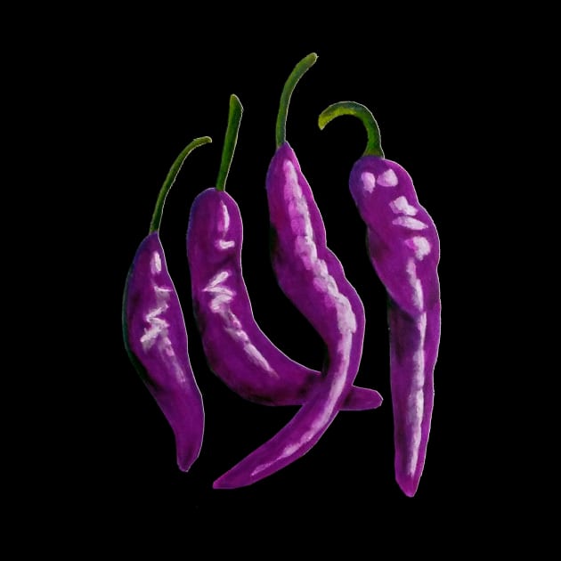 Chili Peppers by PaintingsbyArlette