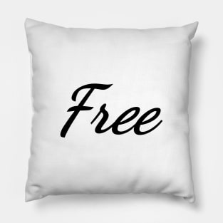 Free Typography Art Minimal Design Pillow