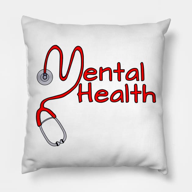 Mental Health Pillow by DiegoCarvalho