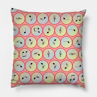 Music notes Pillow