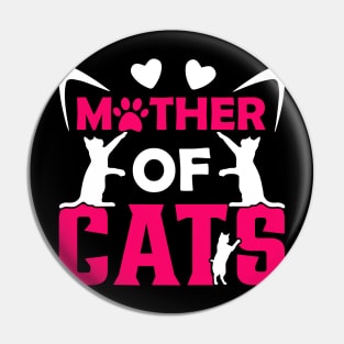 Mother Of Cats Pin